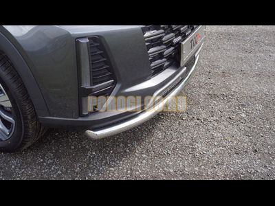 Защита передняя нижняя 60,3 мм (кронштейны из AISI 304) ТСС для Changan CS95 2024-