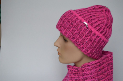 Шапка Vizio 1106 CRYO Италия ярко - розовая