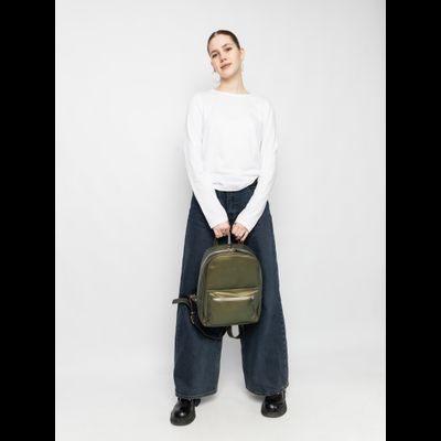 Женский кожаный рюкзак Albiate Premium gold kiwi (арт. 
3103-59)