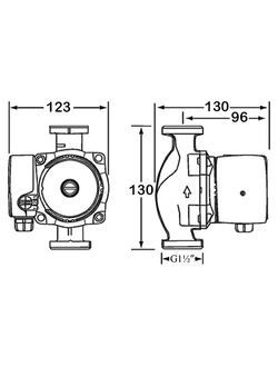 Циркуляционный насос Wilo NO 25/2 25/4 25/6 130мм