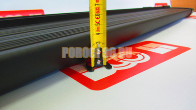 Пороги подножки "Luxe Black" 1800 мм для Toyota FORTUNER II 2015-