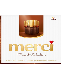 Merci Конфеты в темном шоколаде Ассорти, 250 г