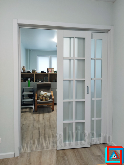 Складная МДФ перегородка-книжка из 3-х створок