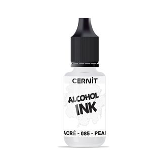 алкогольные чернила Cernit alcohol ink, цвет-pearl white 085 (перламутровый белый), объем-20 мл