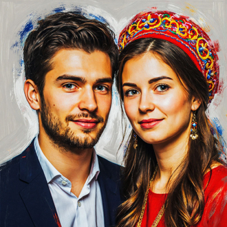 Портрет по фотографии (имитация масла) (модификация 1)