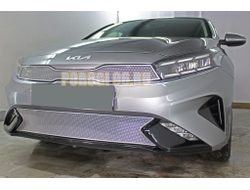 Защита радиатора KIA Cerato 2021- chrome низ PREMIUM