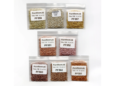 Toho 11/0 - 5г - PF558  Гальванизированный со стойким покрытием алюминий (серебро)