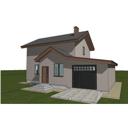 Двухэтажный дом с двумя спальнями 132м² (S31)