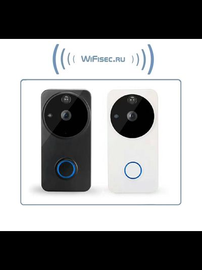 Автономная WiFi вызывная панель - видеодомофон с DVR и выносным блоком звонка. HD (чёрная)