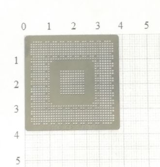 Трафарет BGA для реболлинга чипов компьютера ATI 9100 IGP 0,6мм