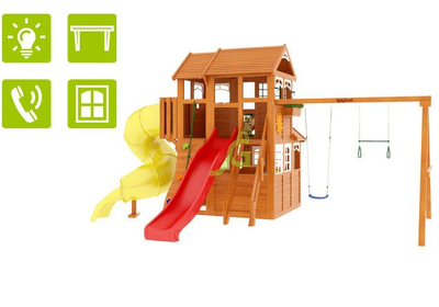 Детская площадка для дачи IgraGrad Клубный домик 3 с трубой Luxe купить в Воронеже