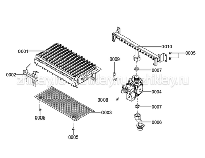 Комплект форсунок для котла Viessmann Vitopend 100-W, 12-24 кВт (сжиженный газ)