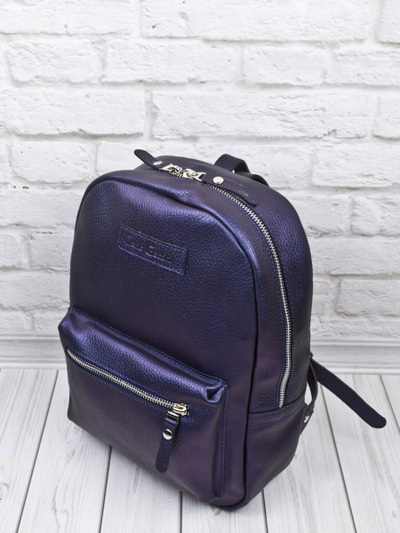 Женский кожаный рюкзак Anzolla Premium indigo (арт. 
3040-56)