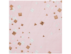 Салфетка Конфетти Party розов 33см 6шт/уп