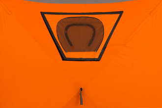 Палатка Куб "CONDOR" зимняя утепленная 2,4 х 2,4 х 2,15 оранжевый