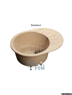 Керамическая мойка Granfest GF-R580L реверсивная 1 секционная мойка