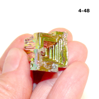 Висмут выращенный (кристалл) №4-48: 13,7г - 26*18*16мм