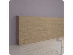 Плинтус МДФ Лука Пл 80 дуб небраска