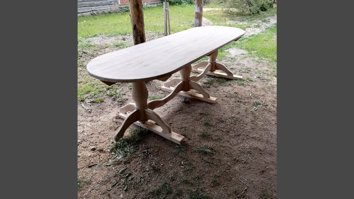 Oak table 3d FAB