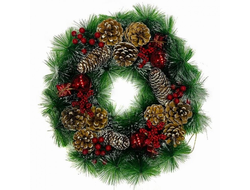 Новогодний венок D=40см
