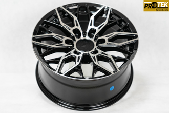 Комплект дисков R18 8,5J ET+20 6*139,7 Showy EVO Черный с полированными лучами (R611)