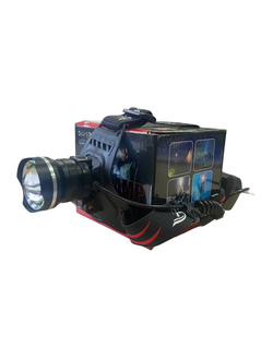 Фонарь налобный #MX-101CE 2 акум. бат, провод (холодный свет)