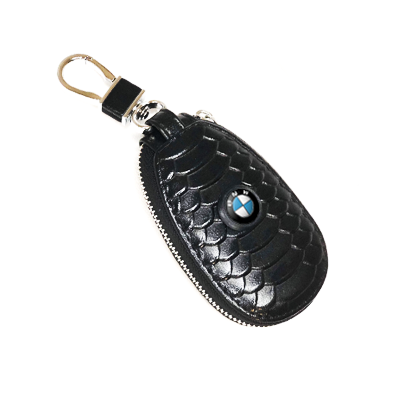 Ключница с кошельком под наклейку логотипа авто. Чёрный