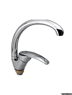 Смеситель для кухни с высоким изливом G-FERRO MARS 777 гайка