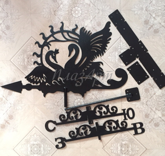 Флюгер на крышу Лебеди