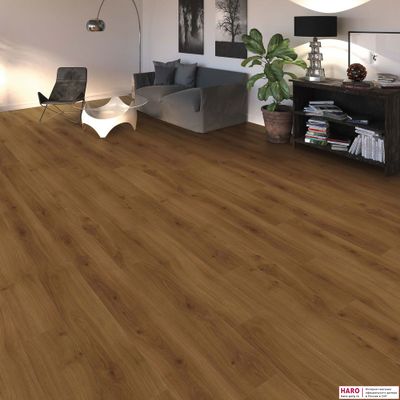 Ламинат Haro Tritty 100 Дуб Эмилия Янтарный 541476 32 класс толщина 8 мм с фаской 1.98 м2