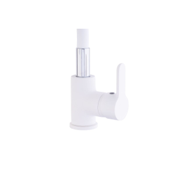 Смеситель Sanday 568804-06 белый излив №66