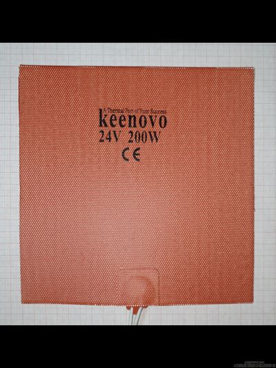 Гибкая нагревающая пластина 200 Вт 24 В (200х200) Keenovo
