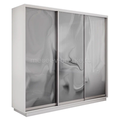ЕН122 Шкаф-купе Трио-Фото (Шелк) 1800*450*2200