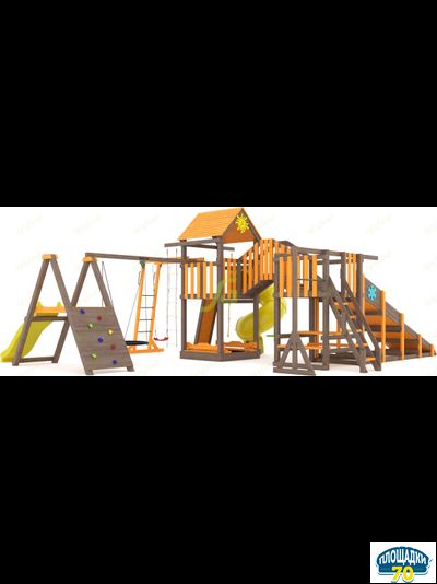 Всесезонная площадка IgraGrad С Мостик 2 с трубой SF