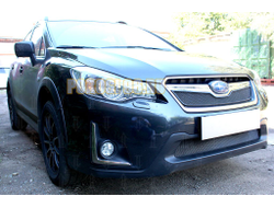 Защита радиатора Subaru XV (рестайлинг) 2016-2017 black верх