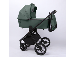 Коляска 3в1 Peppy Monaco 2025 Oliva Green, рама черная (Rise)