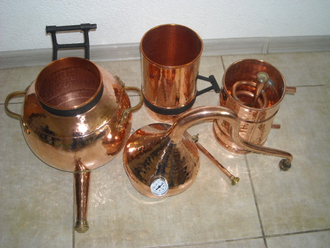 Аламбик с колонной Португалия Copper Crafts арт.1463