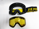 Очки маска X3 Magnetic, с двойным прозрачным жёлтым стеклом
