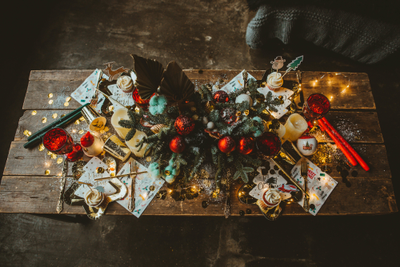 Оформление фотосессии в новогодних оттенках № 1469