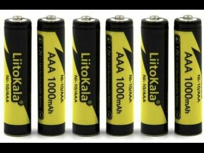 Аккумулятор LiitoKala ААA Ni-MH 1.2В 1000mAh