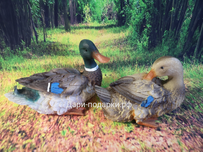 Утка - символ удачи!!!  13*20см   0,3кг   полистоун Россия 847//012684