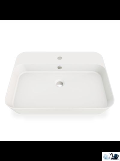 Раковина Creavit Loop LP061, прямоугольник с площадкой, глянец  купить в магазине Marysя Краснодар