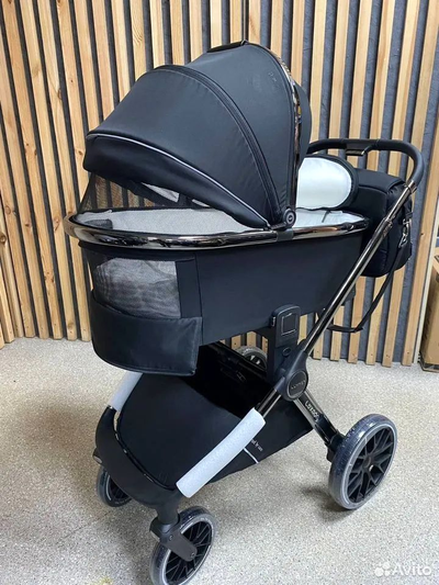 Детская коляска 3 в 1 Luxmom 777 Черный