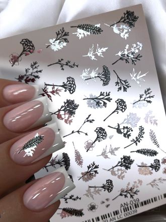 Фольгированные слайдеры Серебро AN-039