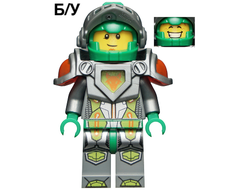 ! Б/У - Aaron Fox - Flat Silver Visor and Armor, 2 Clips and 2 Bars with Tow Ball on Back, n/a (nex035) - Б/У