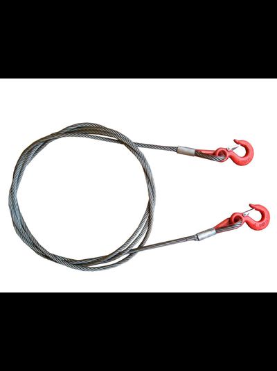 Буксировочный стальной трос 15т крюк/крюк для грузовых автомобилей