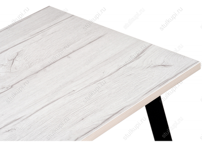 Стол Тринити Лофт 120 25 мм юта / черный матовый