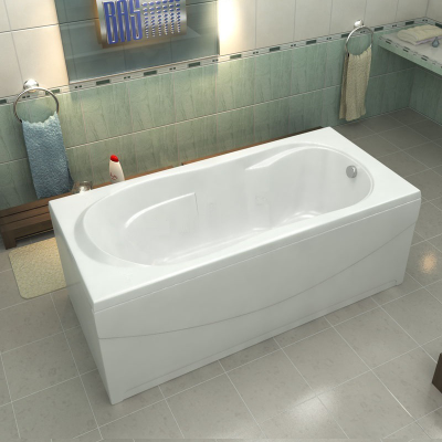 Акриловая Ванна BAS АХИН 170х80, каркас, слив-перелив