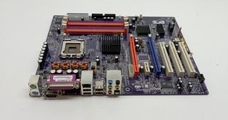 Материнская плата socket 775 (PCI-E, 4xDDR2, 4xSATA, IDE, видео инт.) (комиссионный товар)