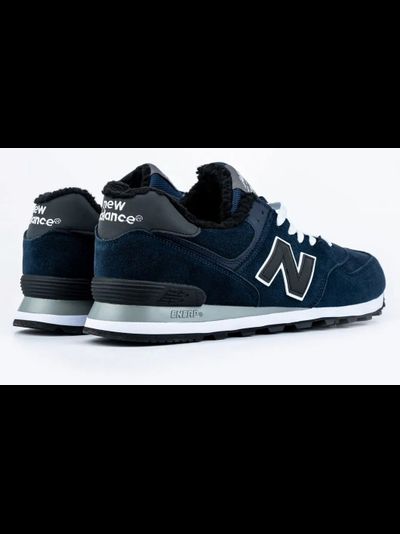 New Balance 574 Dark Blue Big Size С Мехом